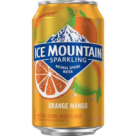 Ice Mountain Sparkling Water Orange Mango 12 Oz Can Shop Freshop