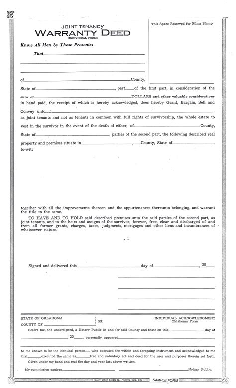 Free Printable Deed Forms