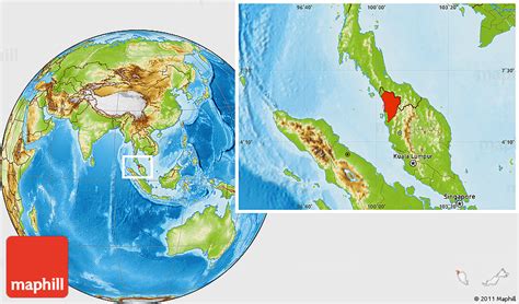Physical Location Map Of Kedah