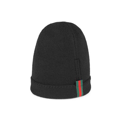 Gucci Web Wool Beanie In Black For Men Save 51 Lyst