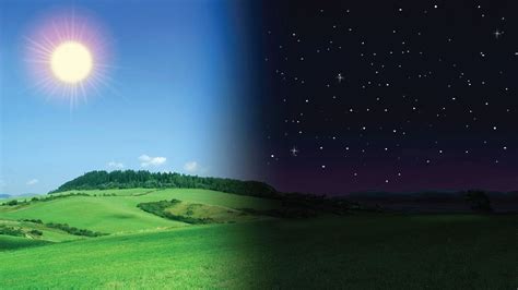What Is Day And Night Bbc Bitesize Day For Night Sky Landscape Night
