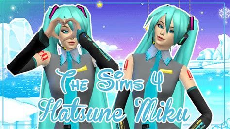 Hatsune Miku Set Ts4 Sims 4 Mods Clothes Sims 4 Anime Sims 4 Clothing