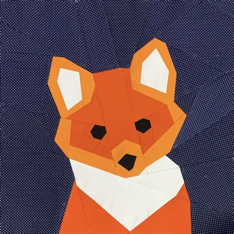 Freddy The Fox Easy Foundation Paper Pieced Quilt Pattern Quilt