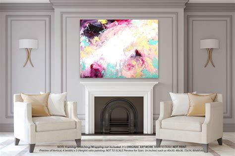 Original Abstract Art Acrylic Painting Extra Large Wall Art Canvas