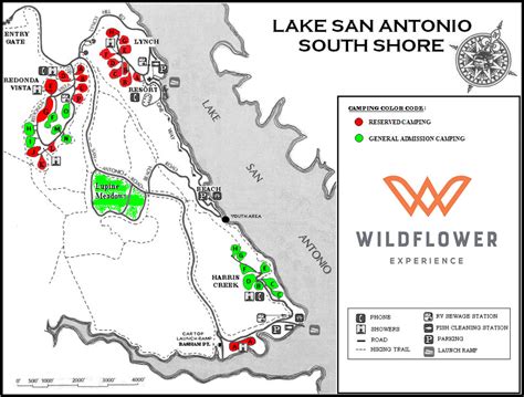 We love lake san antonio for camping, but only from october to may. Camp Areas | Wildflower Experience