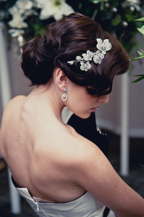 Low Chignon Wedding Hairstyle By The Bridal Stylists Bohemian