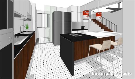 Open concept hdb maisonette kitchen design. butterpaperstudio: Reno@Hougang Maisonette - Kitchen ...