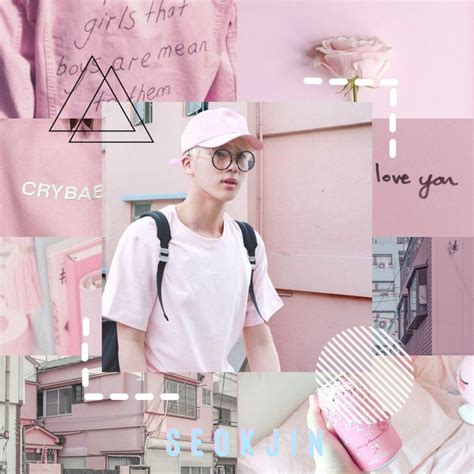 Jin Aesthetic Wallpaper Bts Pastel Pink I Wallpaper Pastel Pink