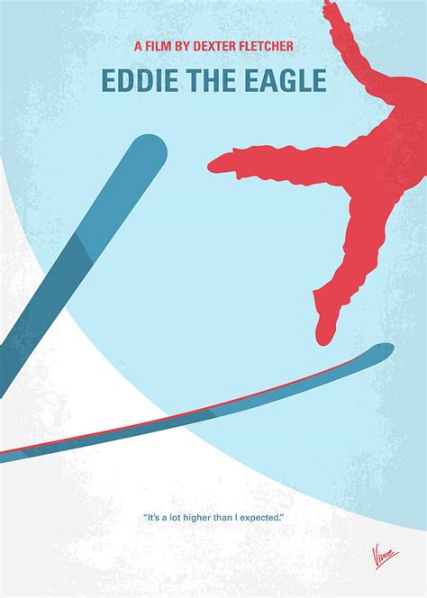 Based on a true story, the movie. No1143 My Eddie the Eagle minimal movie poster Digital Art ...