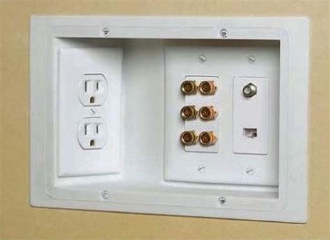 Idea Recessed Wall Outlets For Flush Furniture Placement Recessed