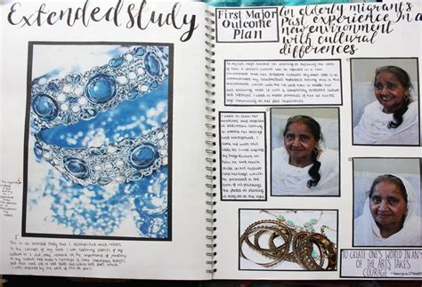 A2 Fine Art A3 White Sketchbook Extended Study And Outcome Plan