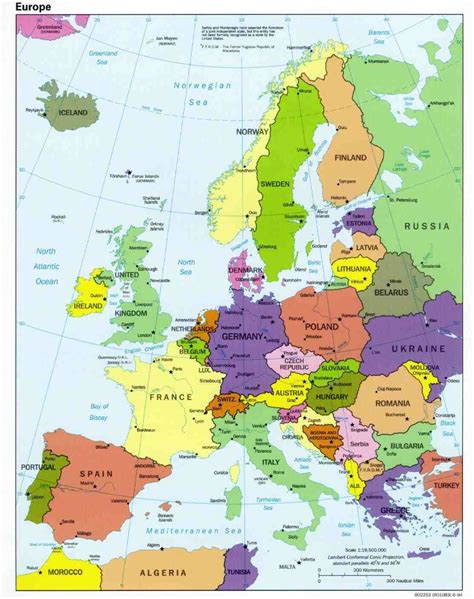 Europäische union (die eu karte der mitgliedsstaaten). Europakarte Auf Deutsch