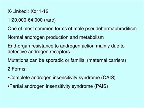 Ppt Androgen Insensitivity Syndrome Powerpoint Presentation Free Download Id581579