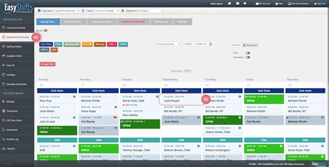 Easyshifts Online Help Manage Availability Admin