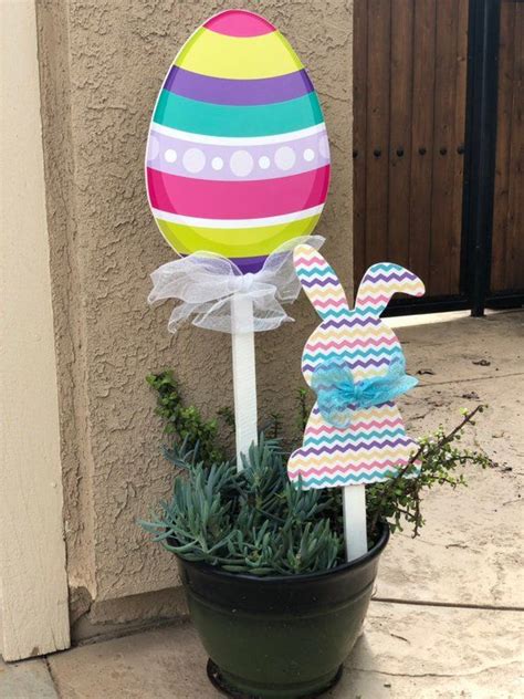 Extra Large Easter Egg Yard Decorations Etsy Bunny Crafts Easter