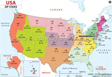 Us Zip Codes Map Get The Zip Code Of The Desired Place Easily