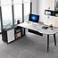 Tribesigns 71 Inch L Shaped Executive Office Desk With 47 Storage 