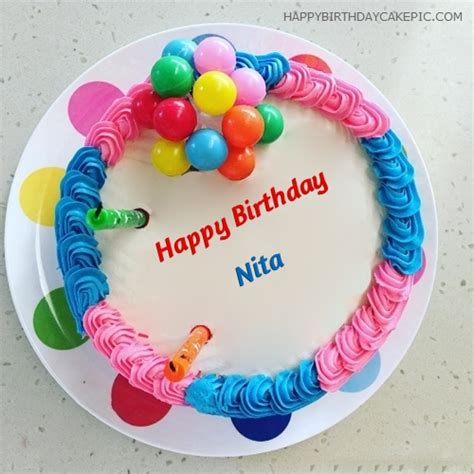 ️ Colorful Happy Birthday Cake For Nita