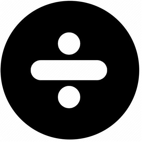Calculator Circle Divide Division Math Signs Symbols Icon