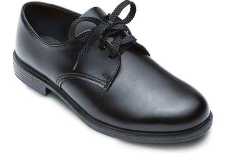 Toughees Hank Lace Up School Shoes Black Gem Schoolwear