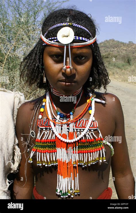 An Afar Girl The Afar Depression Also Known As Danakil Depression Is