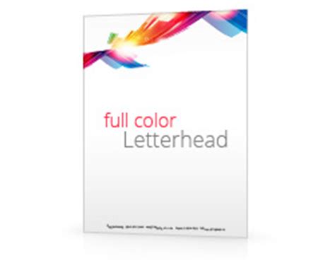 Letterhead stationery printing for corporate identity solutions.