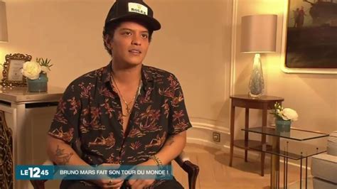 Bruno Mars Interview On 12 45 French Tv Youtube