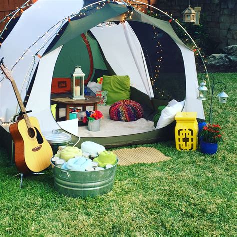 Glamping — Domestikate Backyard Camping Parties Camping Theme