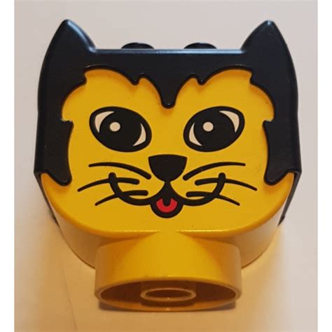 Lego Duplo Cat Head With Black Hair Brick Owl Lego Marketplace