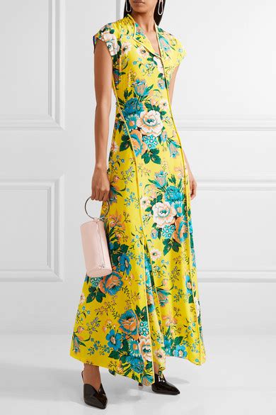 Diane Von Furstenberg Floral Print Silk Crepe De Chine Maxi Dress Net A Porter