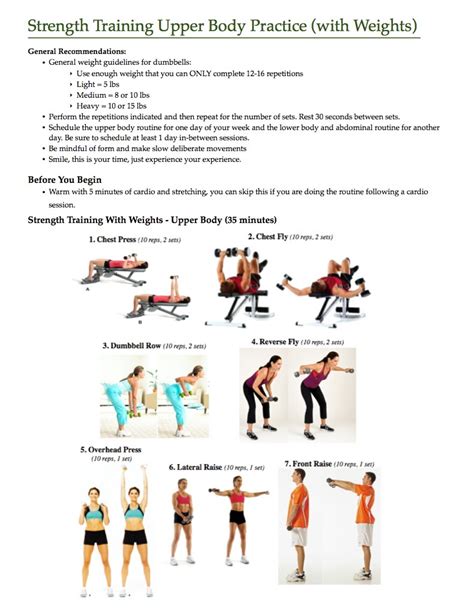 Muscular Strength And Endurance Upper Body Exercises Exercise Poster