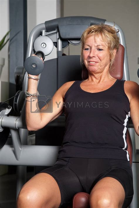 Royalty Free Image Mature Woman Doing Exercise By Fotosmurf