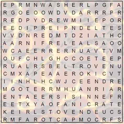 Word Search For Seniors Appliances Puzzle Activities
