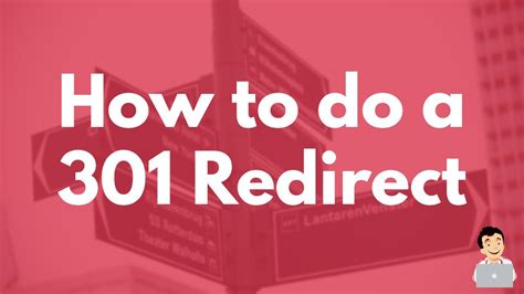 How To Do A 301 Redirect Seo Redirect Tutorial Youtube