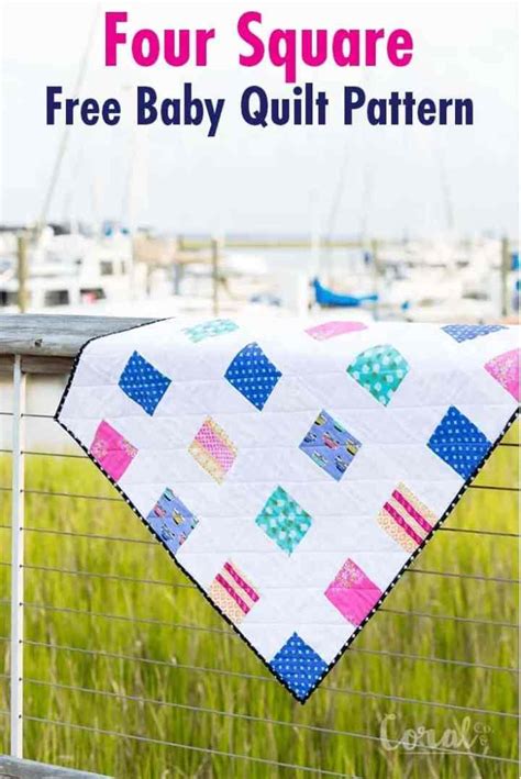 Four Square Simple Charm Pack Baby Quilt And Video New