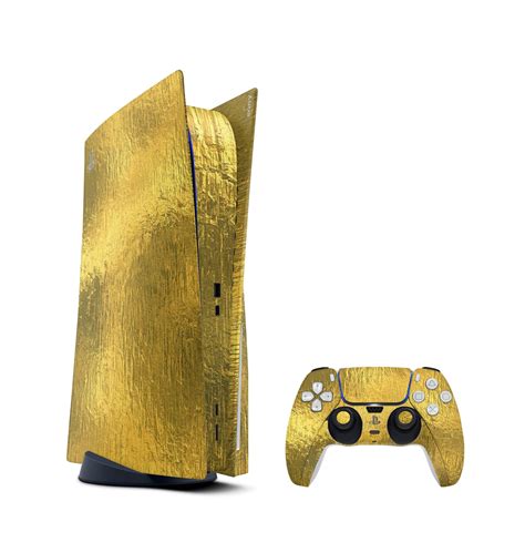 Ps5 Skin Gold Vinyl Decal For Sony Playstation 5 Ps5 Digital Etsy
