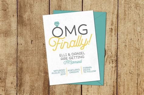 Printable Save The Date Customized Omg Finally Getting Etsy Wedding