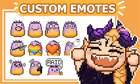 Custom Pixel Art Twitch Emotes Pixel Art Commission For Etsyde