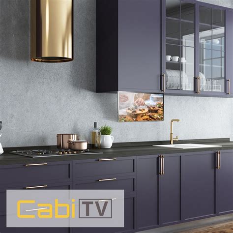 Unlike a regular tv that might sit on a counter top, the under cabinet kitchen tv floats above the work area, seemingly floating in mid air. Enjoy your time in the kitchen with CabiTV CT-100 Smart ...