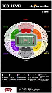 Allegiant Stadium Capacity Allegiant Stadium Seating Chart Rows Seats