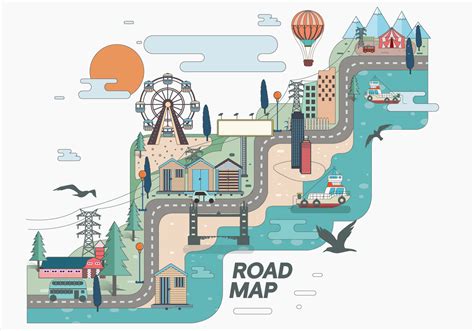 Road Map Vol 2 Vector 210914 Vector Art At Vecteezy