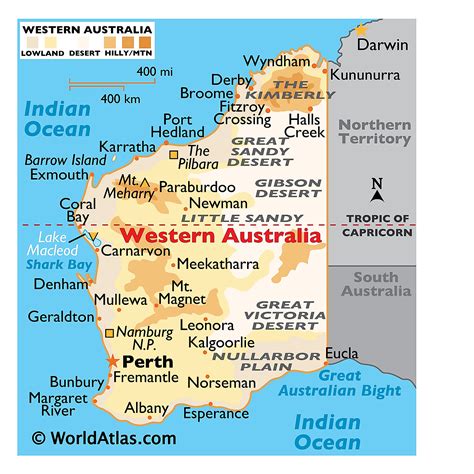 Western Australia Maps Facts World Atlas