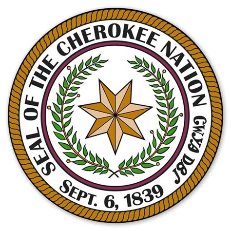 Cn Seal Decal Seal Cherokee Nation Vinyl Decals