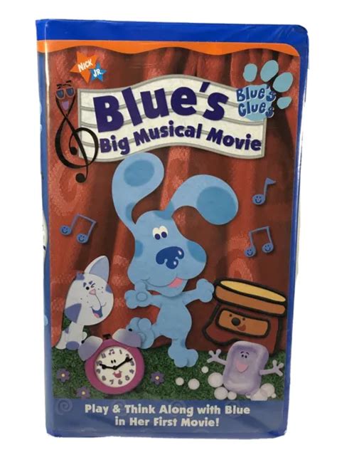 BLUE S CLUES BIG Musical Movie VHS Video Tape Clamshell Case EUR