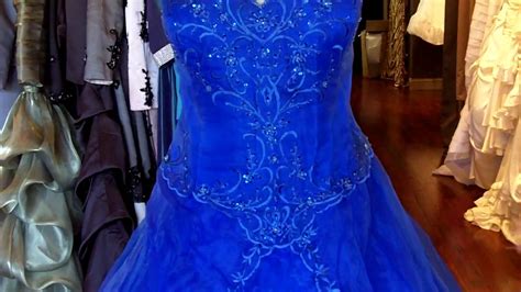 So what's with the somber colors? Royal Blue Wedding Dress - YouTube