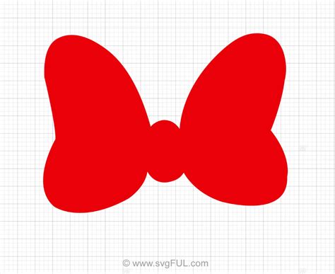 Red Minnie Mouse Bow Svg Clipart – svgFUL | Red minnie mouse, Minnie
