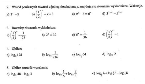 Oblicz Log 1/2 2 - Oblicz logarytmy w załączniku. - Brainly.pl
