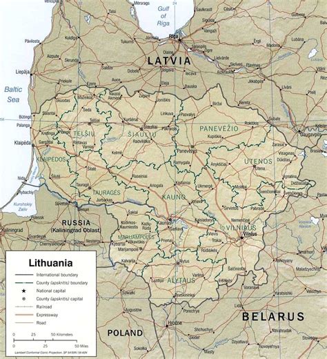 A všechny mapy litva tisk. Kaart van Litouwen in hoge resolutie voor download ...