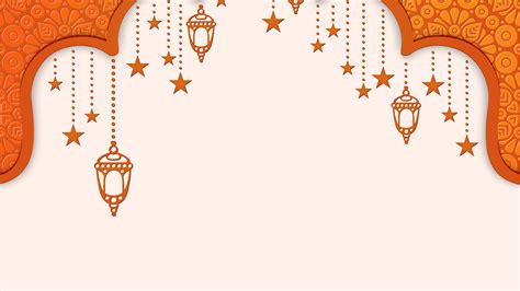 Ramadan Kareem Islam Powerpoint Templates Orange Religious Free