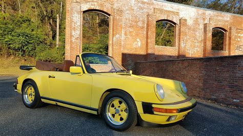 Summer Yellow 1987 Porsche 911 Carrera Cabriolet For Sale On Bat